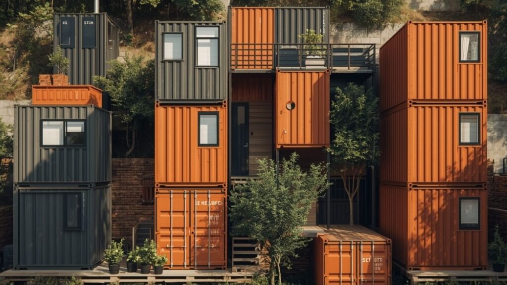 Containerdörfer für Großprojekte